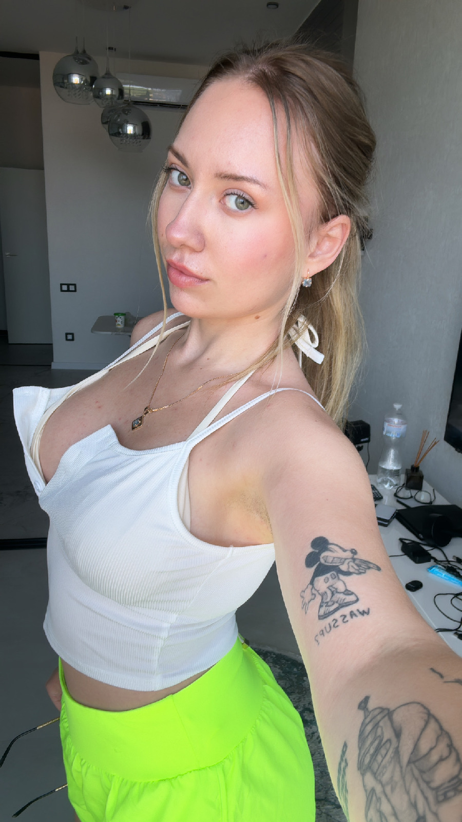 KateV in her underwear in Cotonou