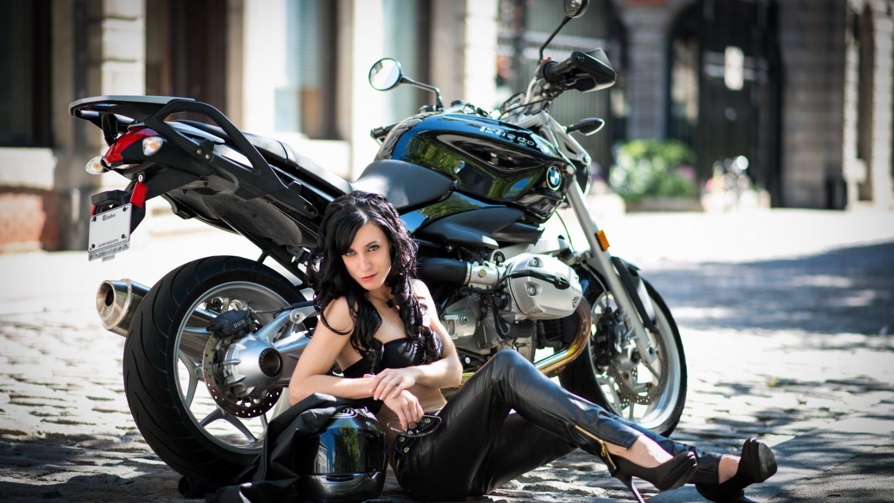 European women on bikes in Cotonou